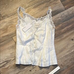 NWT Reformation Josefina Linen Top